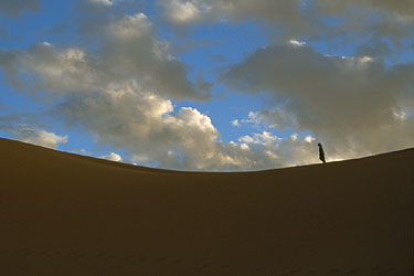 Silhouette - Idehan Ubari, Libya, Dec. 2002