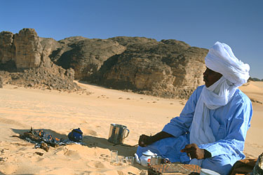 Tea in the Sahara - Djanet Environs, Algeria, Jan. 2003